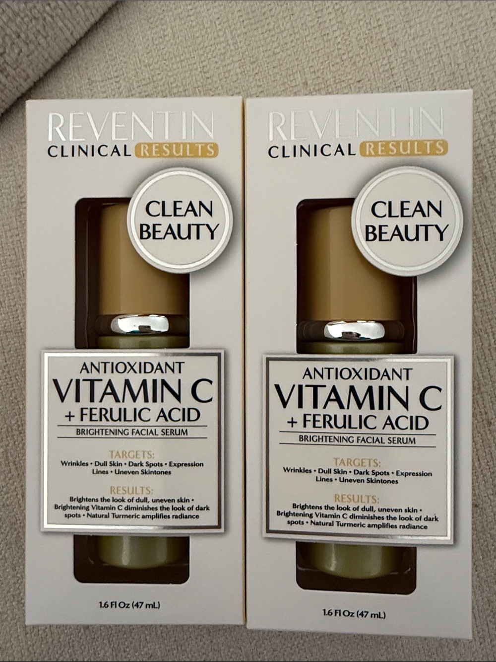 Antioxidant Vitamin C + Ferulic Acid Brightening Facial Serum — 2 Pack
